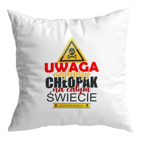 Poduszka dla CHŁOPAKA Najlepszy chłopak na świecie