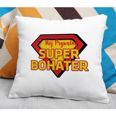 Poduszka dla MĘŻCZYZNY Mój prywatny super bohater