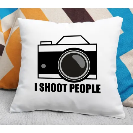 Poduszka dla MĘŻCZYZNY I shoot people