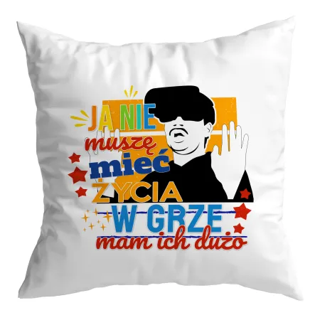 Poduszka dla gracza GAMER życia w grze mam dużo