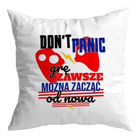 Poduszka dla gracza GAMER można zacząć od nowa