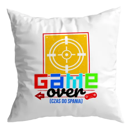Poduszka dla gracza GAMER Game Over czas do spania