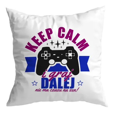 Poduszka dla gracza GAMER Keep Calm i graj dalej