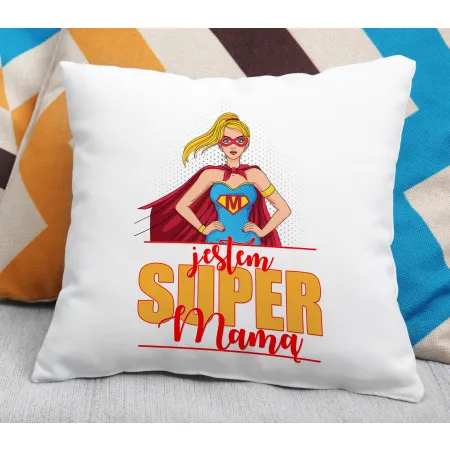 Poduszka na DZIEŃ MATKI Jestem super Mama