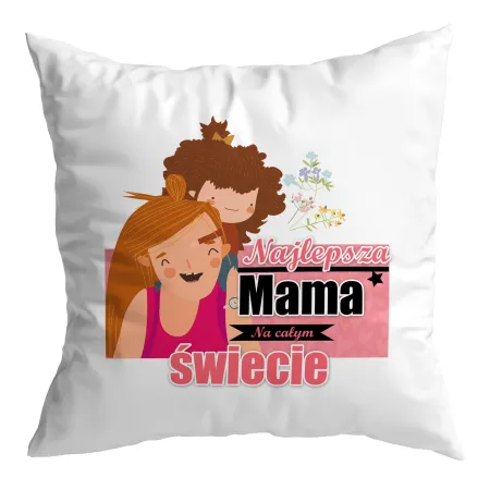Zestaw poduszka + kubek na DZIEŃ MATKI Najlepsza Mama na świecie
