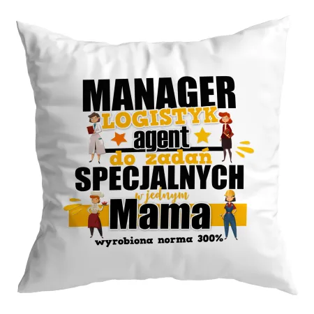 Zestaw poduszka + kubek na DZIEŃ MATKI Mama do zadań specjalnych