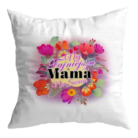 Zestaw poduszka + kubek na DZIEŃ MATKI Najfajniejsza Mama na świecie