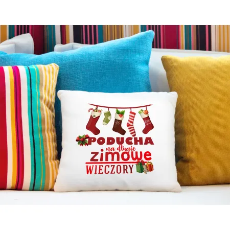 Poduszka BOŻE NARODZENIE Na długie zimowe wieczory