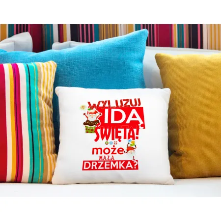 Poduszka BOŻE NARODZENIE Wyluzuj idą Święta