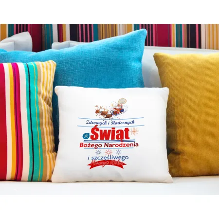 Poduszka BOŻE NARODZENIE Zdrowych i Radosnych Świąt