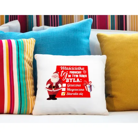 Poduszka BOŻE NARODZENIE Właścicielka w tym roku była