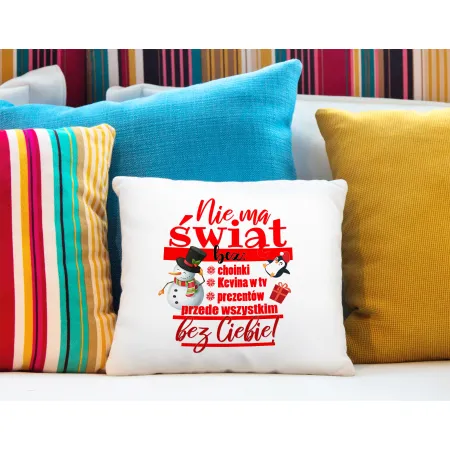 Poduszka BOŻE NARODZENIE Nie ma Świąt bez Ciebie