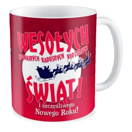 Kubek BOŻE NARODZENIE Wesołych Świąt