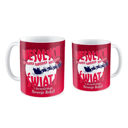 Kubek BOŻE NARODZENIE Wesołych Świąt