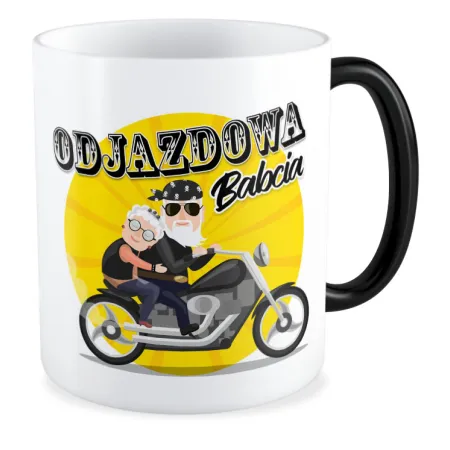 Kubek magiczny dla BABCI Odjazdowa Babcia