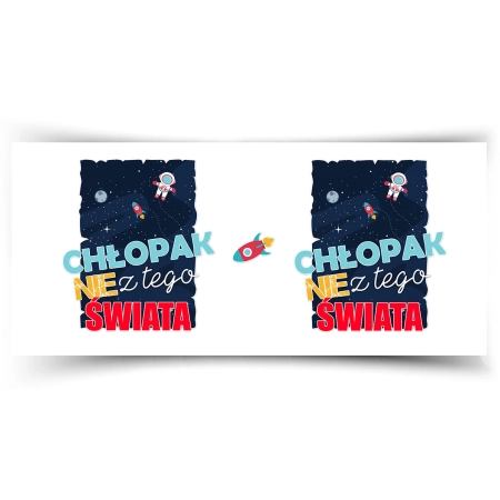 Kubek niebieski na DZIEŃ CHŁOPAKA Chłopak nie z tego świata