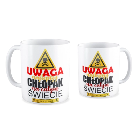 Kubek na DZIEŃ CHŁOPAKA Uwaga najlepszy Chłopak na całym świecie