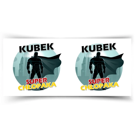 Kubek czarny na DZIEŃ CHŁOPAKA Super Chłopak