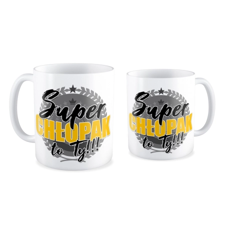 Kubek na DZIEŃ CHŁOPAKA Super Chłopak to Ty