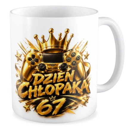 Kubek na DZIEŃ CHŁOPAKA Super Chłopak gamer 6 7 six seven