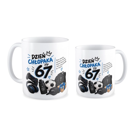 Kubek na DZIEŃ CHŁOPAKA 6 7 six seven