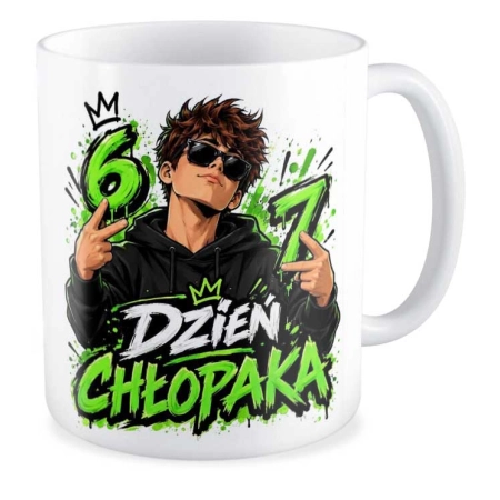Kubek na DZIEŃ CHŁOPAKA 6 7 six seven Chłopak