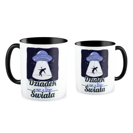 Kubek czarny dla DZIADKA Nie z tego świata