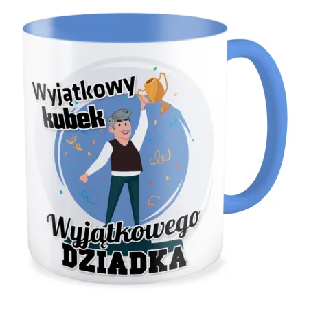 Kubek niebieski wyjątkowy dla wyjątkowego DZIADKA
