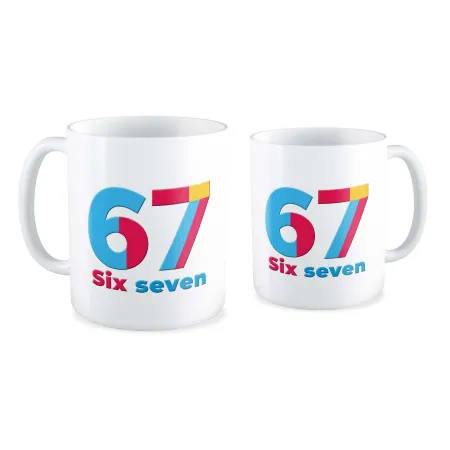 Kubek ZABAWNY 67 six seven