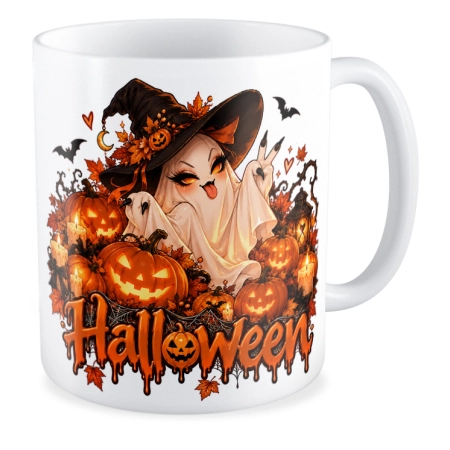 Kubek na HALLOWEEN Wiedźma czarownica dynia nietoperz