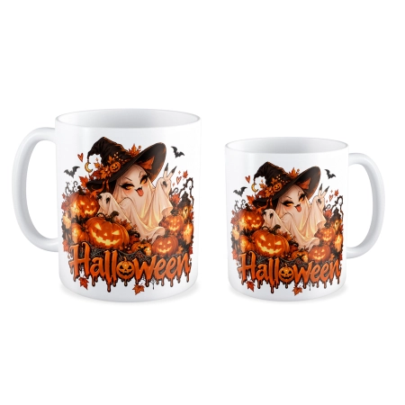 Kubek na HALLOWEEN Wiedźma czarownica dynia nietoperz