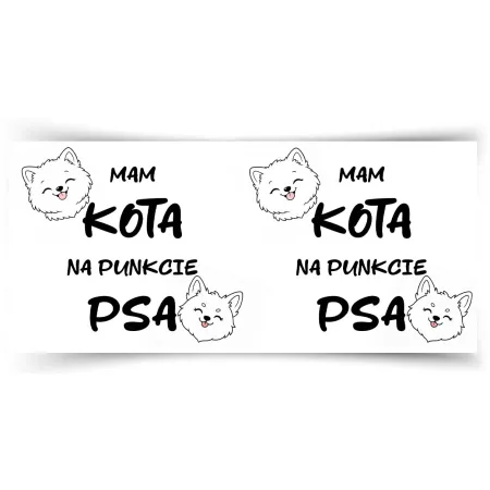 Kubek KOCHAM PIESKI Mam kota na punkcie psa