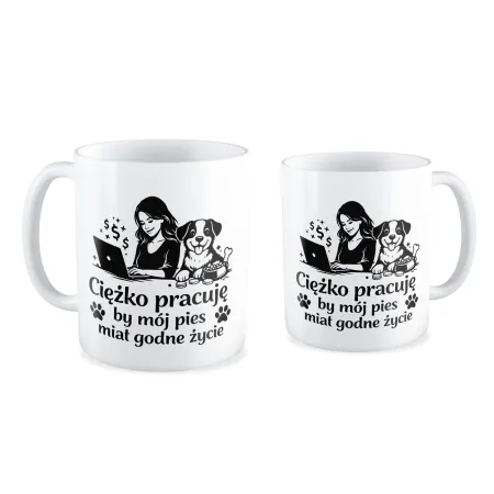 Kubek KOCHAM PIESKI By mój pies miał godne życie