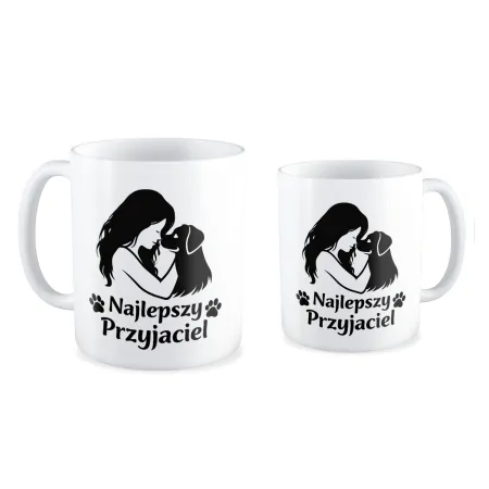 Kubek KOCHAM PIESKI Najlepszy przyjaciel