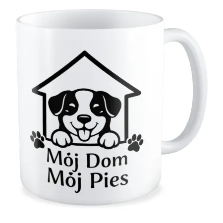 Kubek KOCHAM PIESKI Mój dom mój pies