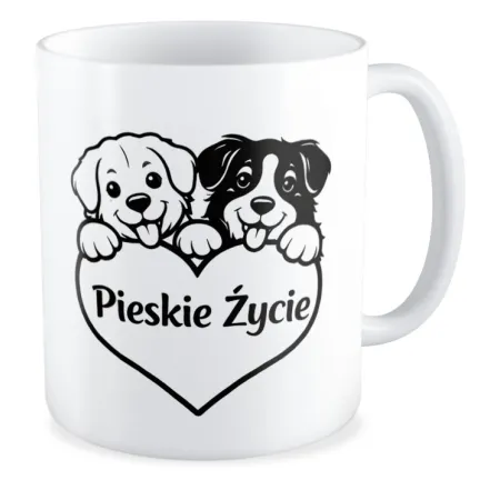 Kubek KOCHAM PIESKI Pieskie życie