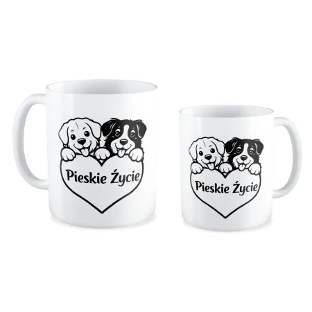 Kubek KOCHAM PIESKI Pieskie życie