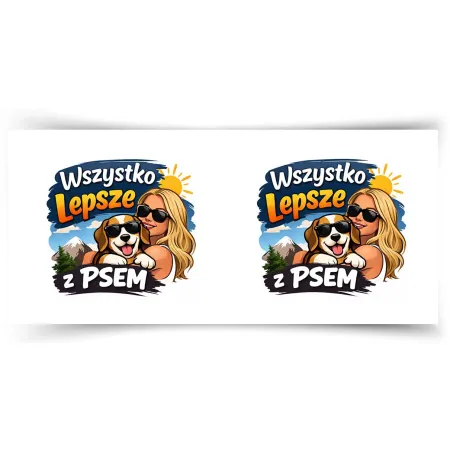 Kubek KOCHAM PIESKI Wszystko lepsze z psem