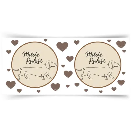 Kubek KOCHAM PIESKI Miłość psiłość