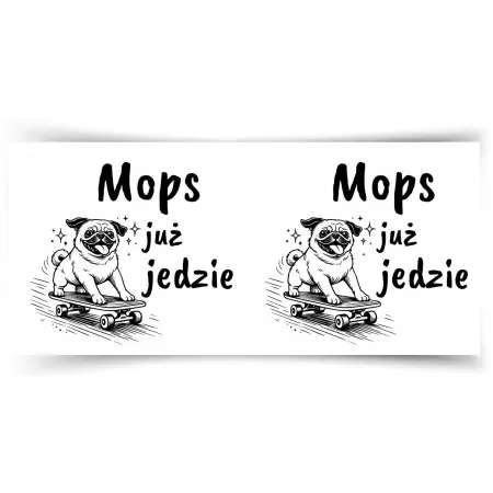 Kubek KOCHAM PIESKI Mops już jedzie