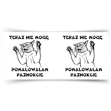 Kubek KOCHAM KOTKI Teraz nic nie mogę pomalowałam paznokcie