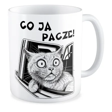 Kubek KOCHAM KOTKI Co ja pacze