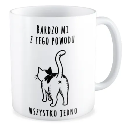 Kubek KOCHAM KOTKI Bardzo mi z tego powodu wszystko jedno