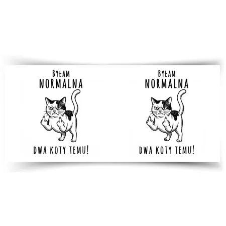 Kubek KOCHAM KOTKI Byłam normalna dwa koty temu
