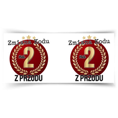 Kubek na 20 URODZINY Zmiana kodu 2 z przodu Dwudziestka