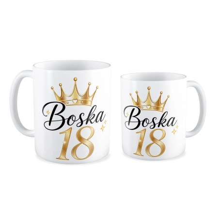 Kubek na URODZINY Boska 18 osiemnastka