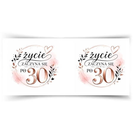 Kubek na 30 URODZINY Życie zaczyna się po trzydziestce
