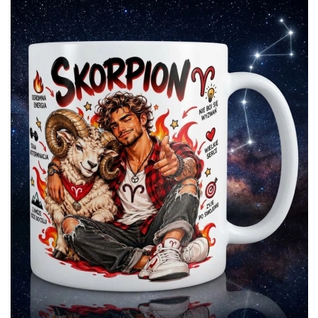 Kubek na URODZINY zodiak BARAN dla NIEGO Mężczyzna