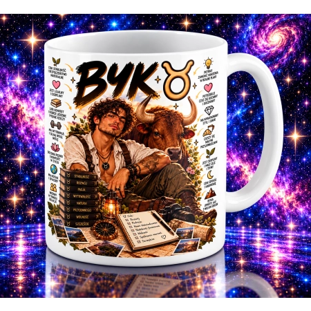 Kubek na URODZINY zodiak BYK dla NIEGO Mężczyzna