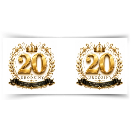 Kubek na URODZINY 20 lat doświadczenia Dwudziestka